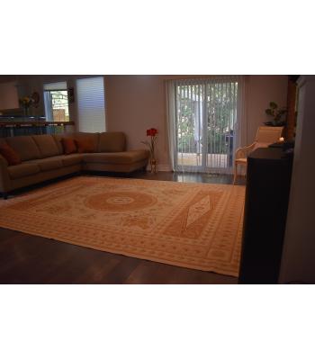 274 X 366 Gorgeous Aubusson Classic, Renaissance Floral Design Pink and Cream Traditional Rug