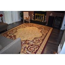 274 X 366 Luxurious Aubusson, Classic Renaissance Floral Design, Traditional Rug