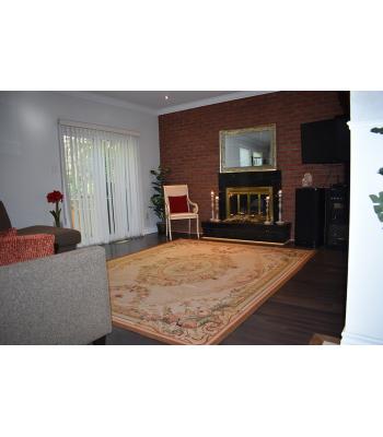 274 X 366 Gorgeous Aubusson, Classic Renaissance Floral Design Cream, Pink, Green & Brown Traditional Rug