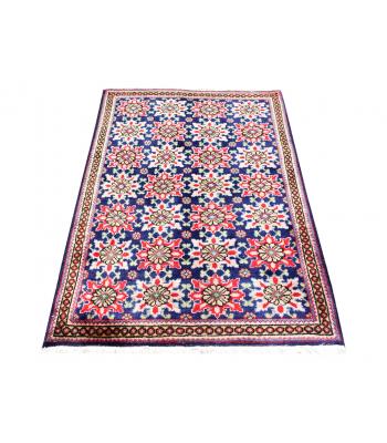 95 X 156 Handmade Wool Persian Traditional Star flower Designed Rug