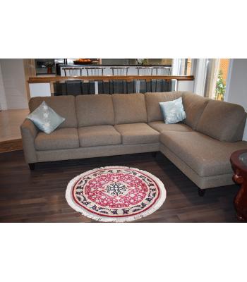 110 Cm Extremely Unique Tabriz Traditional Round Rug