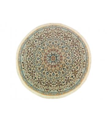 Unique traditional medallion circular rug