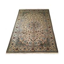 282 x 305 Royal Persian Wool Silk Handmade Naien Rug