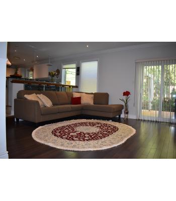 200 X 350 Unique Oval Shaped Center Medallion Design Traditional Wool Rug