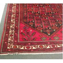 Deep Red Tribal wool rug