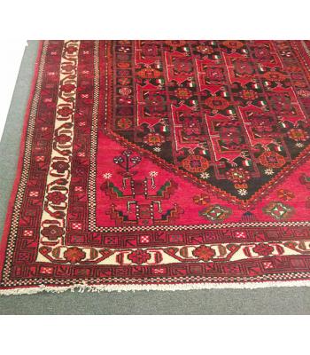 Deep Red Tribal wool rug