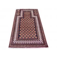 91 X 152 Simple and Elegant Persian Traditional Antique Turkman Rug