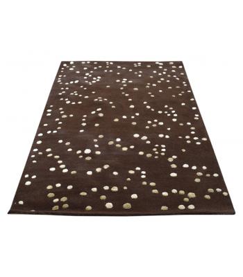 152 X 244 Brown Polka Dot Design Modern Rug