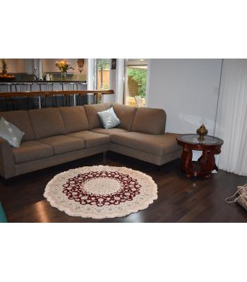 150 Cm Gorgeous Center Medallion Circle Design Traditional Round Rug