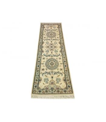 51 x 175 Royal Timeless Medallion Cream Handmade Rug