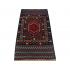 91 x 86 Bold & Dark Oriental Afghan Chest Wool Rug