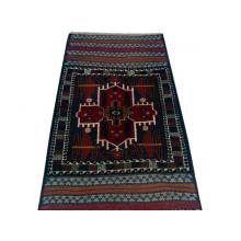 86 x 160 Bold and Dark Oriental Afghan Heriz Wool Rug