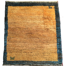 Modern and Trendy Gabbeh Blue bordered Rug