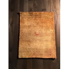 Modern Gold Handmade animal print rug