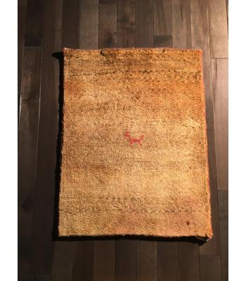 Modern Gold Handmade animal print rug