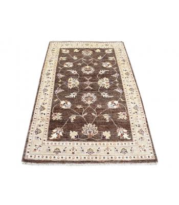 95  x 150 Unique Eslimi Design Oriental Traditional Brown and Cream Wool Rug