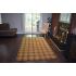 160 X 233 Classic Squares Design Cream, Gold and Black Modern Rug