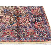 290 X 386 Perfect Center Medallion Design Handmade, Persian Traditional Wool Rug