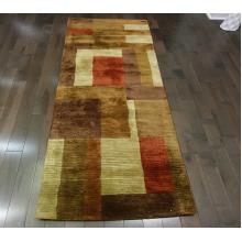 Bold abstract square modern rug