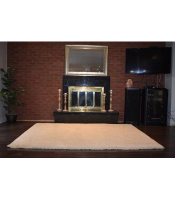 152 X 244 Strikingly Beautiful Super Shag Cream Modern Rug