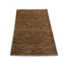 122 x 178 Classic Gold Chobi Oriental Vegetable Dye Stripe Rug