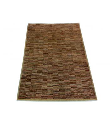 122 x 178 Classic Gold Chobi Oriental Vegetable Dye Stripe Rug