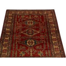 122 x 173 Three Medallion Design Oriental Handmade Wool Rug