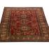 122 x 173 Three Medallion Design Oriental Handmade Wool Rug