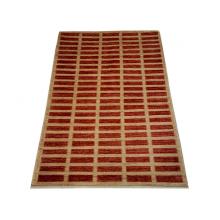 117 x 178 Rust Red Stripe Wool Rug