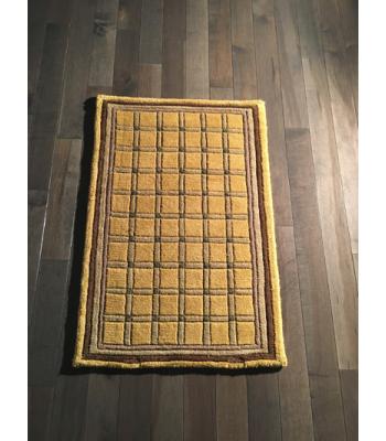 Artistic bordered Handmade wool Rug