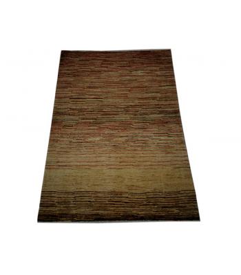 122 x 152 Chobi Vegetable Dye Stripe Patterned Rug