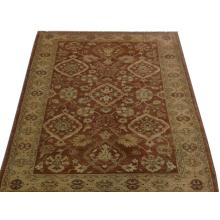 122 x 183 Simple & Elegant Brown Oriental Zeglar Handmade Rug