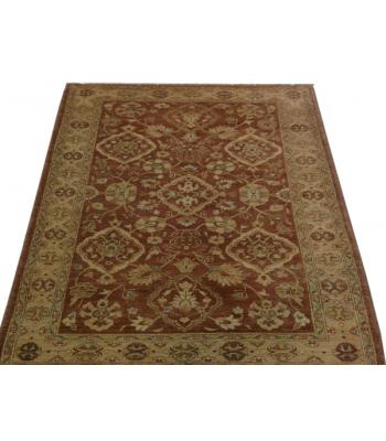 122 x 183 Simple & Elegant Brown Oriental Zeglar Handmade Rug