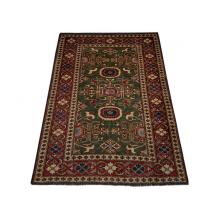 122 x 183 Unique Kazak Design Oriental Wool Rug