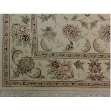 91 x 152 Simple & Subtle Oriental Allover Wool- Rayon Silk Rug