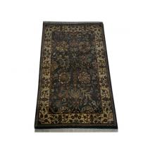 91 x 152 Simple and Subtle Oriental White Bordered Wool Rug
