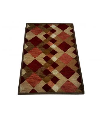 91 x 152 Perfect Modern Diamond Designed Wool Rug