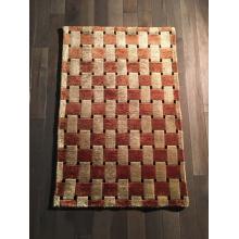 Classic Rust and Brown Checker handmade Rug