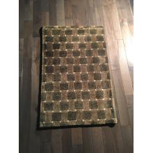 Classic Olive and Brown Checker Rug