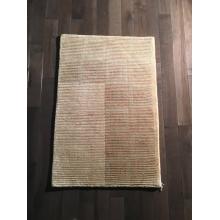 Plain Ivory brown Wool Rug