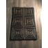 Modern Spider Black Gold Wool Rug