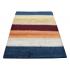 122 X 183 Simple and Elegant Thick Striped Handmade Wool Rug