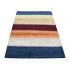 122 X 183 Simple and Elegant Thick Striped Handmade Wool Rug