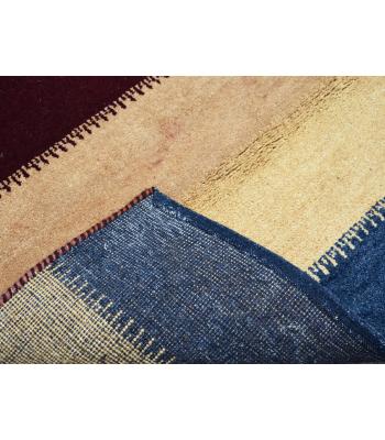 122 X 183 Simple and Elegant Thick Striped Handmade Wool Rug