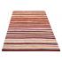 122 X 183 Modern Oriental Thin Stripes Multi Color Pure Wool Rug