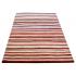 122 X 183 Modern Oriental Thin Stripes Multi Color Pure Wool Rug