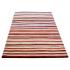 122 X 183 Modern Oriental Thin Stripes Multi Color Pure Wool Rug
