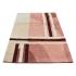 122 X 183 Geometric Design Oriental Modern Pink Cream Brown Wool Rug