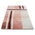122 X 183 Geometric Design Oriental Modern Pink Cream Brown Wool Rug