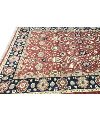 315 x 384 Blue & Red Choobi Vegetable Dye Oriental Wool Rug